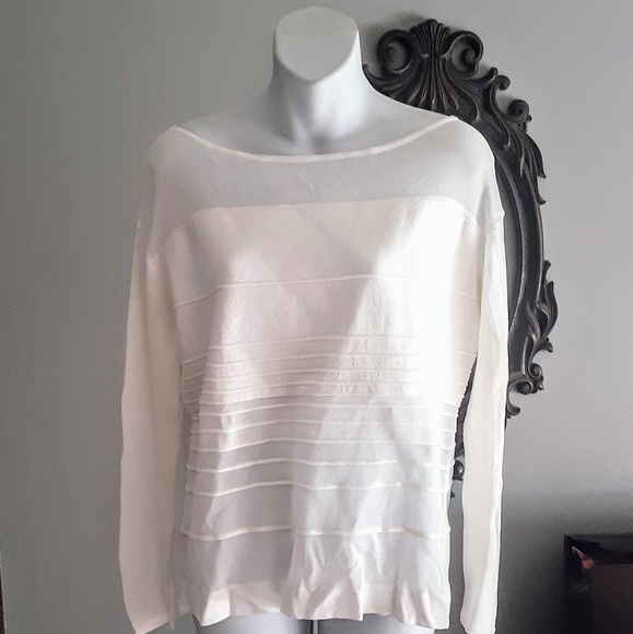 Helmut Lang Mesh Insert Sweater - Picture 1 of 5